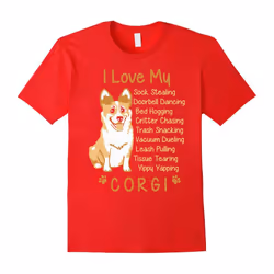 Corgi T-shirt , I love my Corgi-Father's Day - M