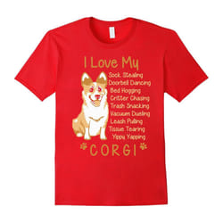 Corgi T-shirt , I love my Corgi-Father's Day - XL