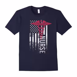American Nurse Flag Doctor Proud Nation Freedom Lover Shirt-Father's Day - M