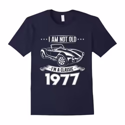 40 Years old Gifts Father's Dayassic 1977 40th Birthday Tshirt-Father's Day - L