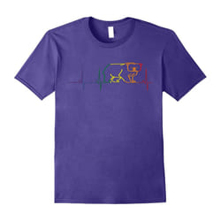Gay Bear LGBTQ+ Heartbeat Shirt Gay Pride Month Gifts-Father's Day - L