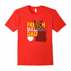 Men's French Bulldog Dad dog lover T-shirt-Father's Day - L