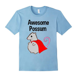 Awesome Possum Tshirt. Funny, Cute. Animal Lover Shirt-Father's Day - L