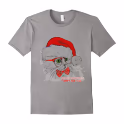 Best lady cat Christmas gifts merry christmas T-shirt-Father's Day - XXXL