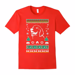 Ugly Xmas Sweater Gifts For Golden Retriever dog lovers-Father's Day - L