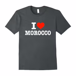 I Love Morocco T-Shirt â I Heart Morocco Shirt-Father's Day - XXXL