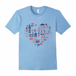 England London I Love London UK Union Jack Tshirt UK Trip-Father's Day - XXL