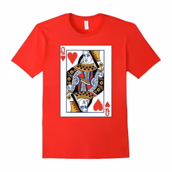 Valentines Day Gifts â Queen of Hearts Cards Couple T Shirt-Father's Day - XL