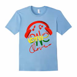 Jamaica One Love Reggae Caribbean Music Pride Flag T-shirt-Father's Day - XXXL