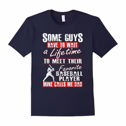 South Beach Men's My Son is My Favorite Player Baseball Dad-Father's Day - S