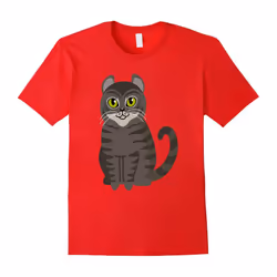 American Curl Cat Shirt Kitty Cats Kitten Mom Dad Pet-Father's Day - L