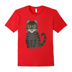 American Curl Cat Shirt Kitty Cats Kitten Mom Dad Pet-Father's Day - L