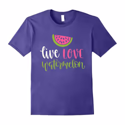 Live Love Watermelon Summer T Shirt-Father's Day - L
