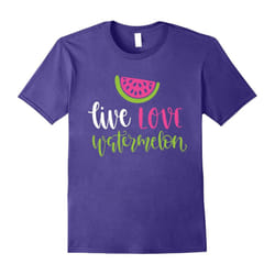 Live Love Watermelon Summer T Shirt-Father's Day - L