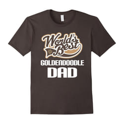 Goldendoodle Dog Dad (Worlds Best) T-shirt-Father's Day - S