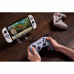 8Bitdo Pro 2 Grey USB Gamepad Analogue / Digital Android, Nintendo Switch, Nintendo Switch Lite, PC, Tablet PC - Additional view 8