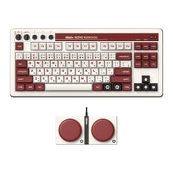 8BitDo Retro Mechanical Keyboard  Bluetooth24gUSB-c Hot Swappable gami