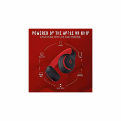 Beats Studio3 Wireless Noise Cancelling Headphones - Defiant Black-Red