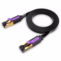 Vention Flat Cat.7 Patch Cable 10M Black
