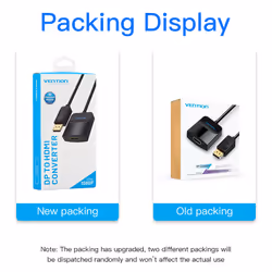 Vention DP to HDMI Converter 0.15M Black