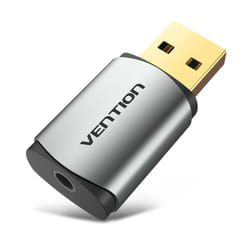 Vention USB External Sound Card Gray Metal Type(CTIA)