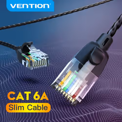 Vention Cat.6A UTP Patch Cable 5M Black Slim Type
