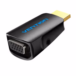 Vention HDMI to VGA Converter with 3.5MM Audio, Passive video converter, Black, Acrylonitrile butadiene styrene (ABS), 1920 x ...