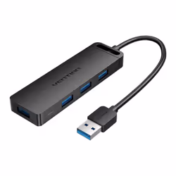 Vention 4-Port USB 3.0 Hub With Power Supply 0.5M Black