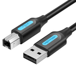 Vention USB 2.0 A Male to B Male Cable 5M Black PVC Type