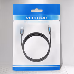 Vention USB 2.0 A Male to B Male Cable 5M Black PVC Type