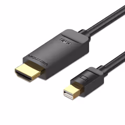 Vention 4K Mini DisplayPort to HDMI Cable 1.5M Black, 1.5 m, Mini DisplayPort, HDMI, Male, Male, Straight