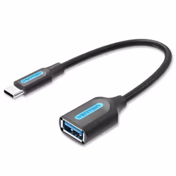 Vention USB 3.1(Gen 1) C Male to A Female OTG Cable 0.15M Black PVC Type, 0.15 m, USB C, USB A, USB 3.2 Gen 1 (3.1 Gen 1), 5  ...
