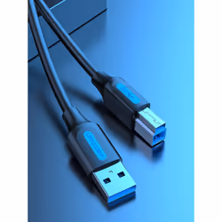 Vention USB 3.0 A Male to B Male Cable 3M Black PVC Type