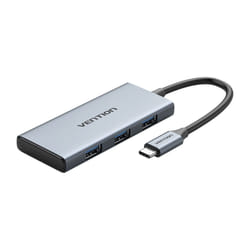 Vention USB-C to HDMI/USB 3.0x3/SD/TF Docking Station Aluminum Alloy Type 0.15M Gray