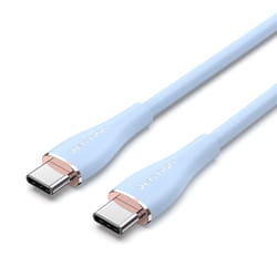 Vention USB 2.0 C Male to C Male 5A Cable 1M Light Blue Silicone Type