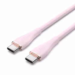 Vention USB 2.0 C Male to C Male 5A Cable 1M Pink Silicone Type, 1 m, USB C, USB C, USB 2.0, 0.48 Gbit/s, Pink
