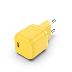 Vention 1-port USB-C GaN Charger(30W) EU-Plug Yellow