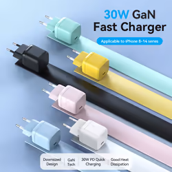 Vention 1-port USB-C GaN Charger(30W) EU-Plug Yellow