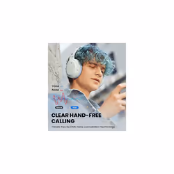 Edifier W820NB Hybrid Active Noise Cancelling Headphones - Hi-Res Audio - 49H Playtime - Wireless Over Ear Bluetooth Headphones for Phone Call (Blue)