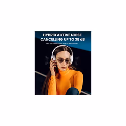 Edifier W820NB Hybrid Active Noise Cancelling Headphones - Hi-Res Audio - 49H Playtime - Comfortable Fit - Wireless Bluetooth Headphones for Travel,