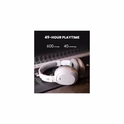 Edifier W820NB Hybrid Active Noise Cancelling Headphones - Hi-Res Audio - 49H Playtime - Comfortable Fit - Wireless Bluetooth Headphones for Travel,