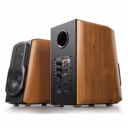 Edifier S1000MKII Hi-Res Audio Active 2.0 Bluetooth Bookshelf Speaker Set - Brown