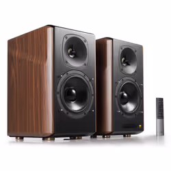 Edifier S2000MKIII Hi-Res Audio Active 2.0 Bluetooth Bookshelf Speaker Set - Brown