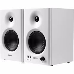 MR4 Powered Studio Monitor Speakers, 4" Active Near-Field Monitor Speaker - White color (Pair)