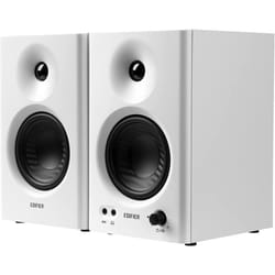MR4 Powered Studio Monitor Speakers, 4" Active Near-Field Monitor Speaker - White color (Pair)