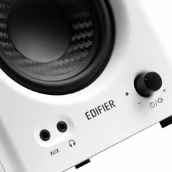 MR4 Powered Studio Monitor Speakers, 4" Active Near-Field Monitor Speaker - White color (Pair)