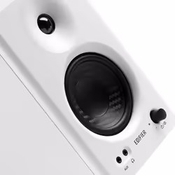MR4 Powered Studio Monitor Speakers, 4" Active Near-Field Monitor Speaker - White color (Pair)