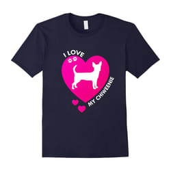 I Love My Chiweenie Chihuahua Dachshund T-Shirt Hot Dog-Father's Day - XL