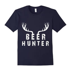 Beer Hunter Hunting Hunter Deer Tee Shirt T-Shirt Dad Gift-Father's Day - M