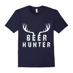 Beer Hunter Hunting Hunter Deer Tee Shirt T-Shirt Dad Gift-Father's Day - XL